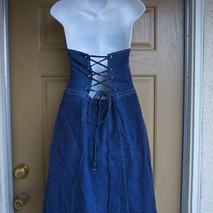 Medium Tommy Jeans Denim Overall Dress Womens Size M Flair - Etsy