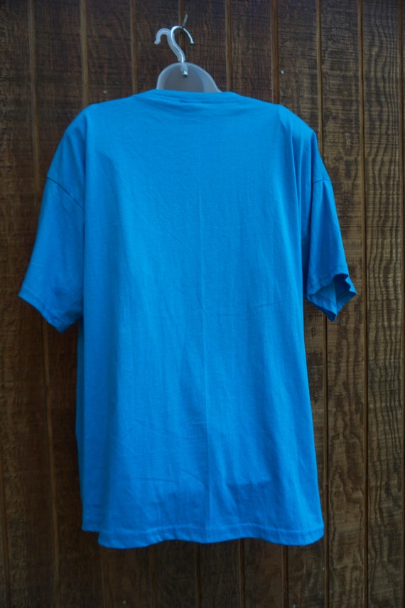 bird glitter blue Tshirt / T shirt puffy paint ma… - image 6