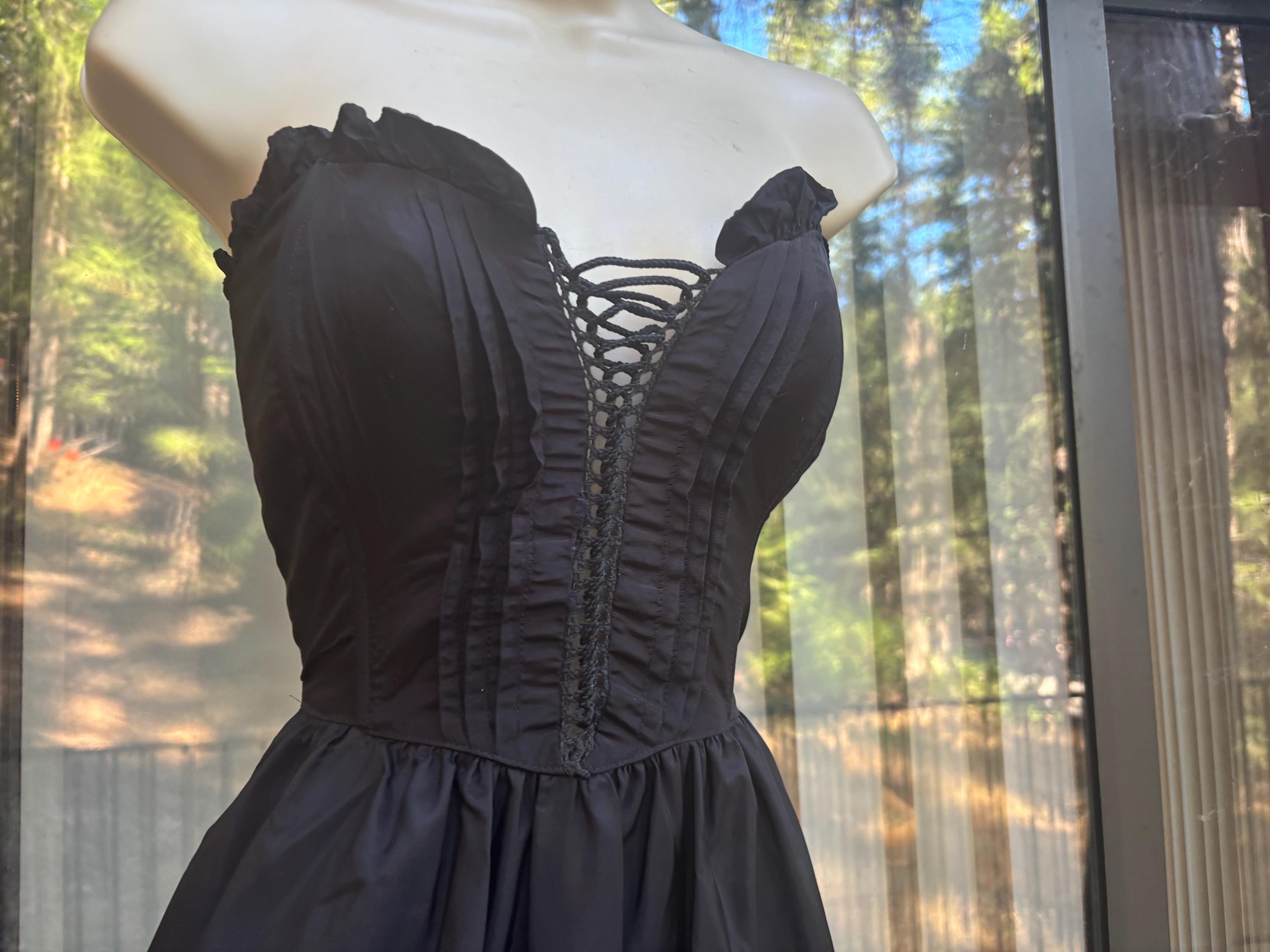 Gunne Sax Dress Black - Etsy