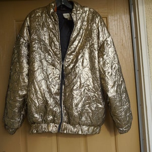 L Rothschild for Lilli Ann Gold Metallic Jacket Coat Womens - Etsy