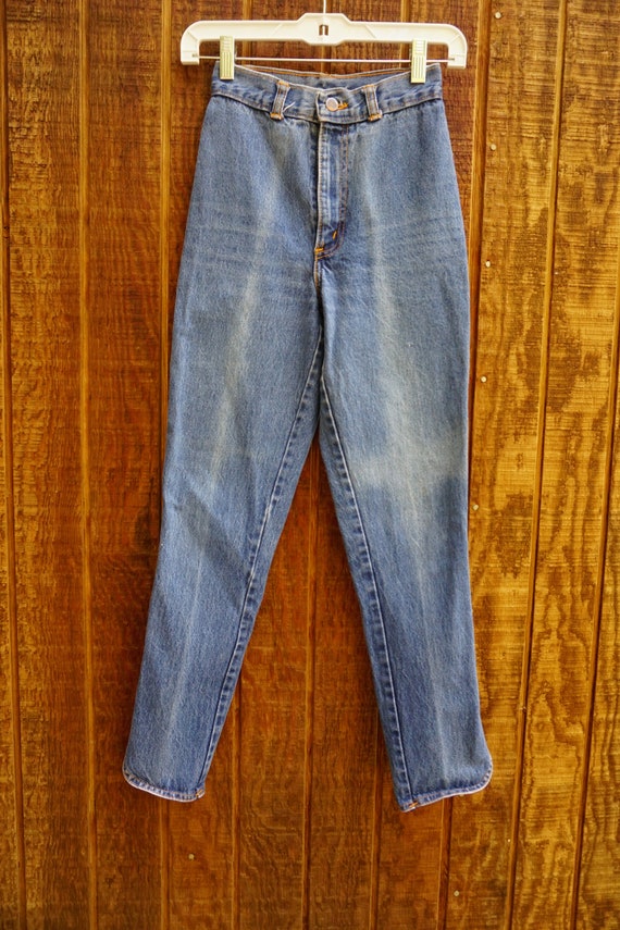 CHIC jeans acid wash jeans / high waisted jeans s… - image 10