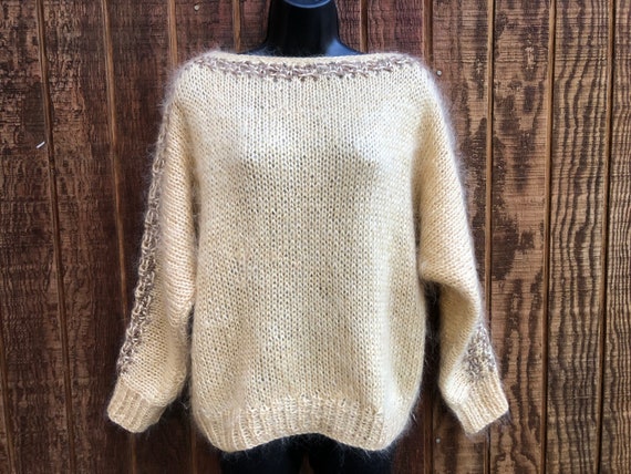 Vintage mohair sweater size medium oversize slouc… - image 2