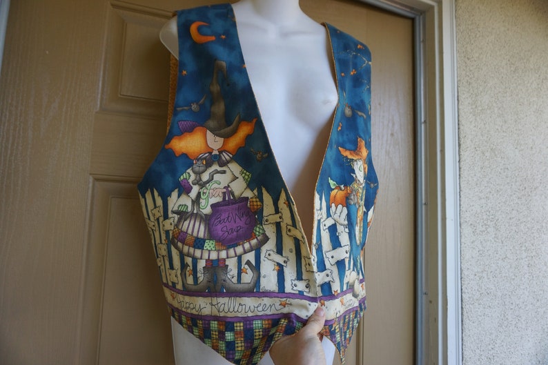Halloween vest handmade extra large womens shirt top costume grandma party