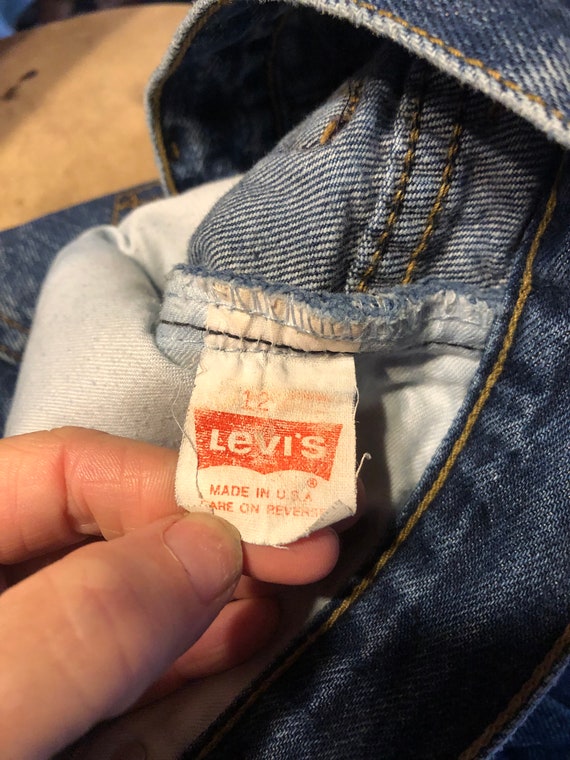 USA made 505's womens size 12 Levi's denim jeans … - image 9