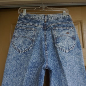 vintage CHIC jeans / 80s acid wash jeans / high waisted jeans stone washed high contrast 90s 1980s 1990s size 13 large