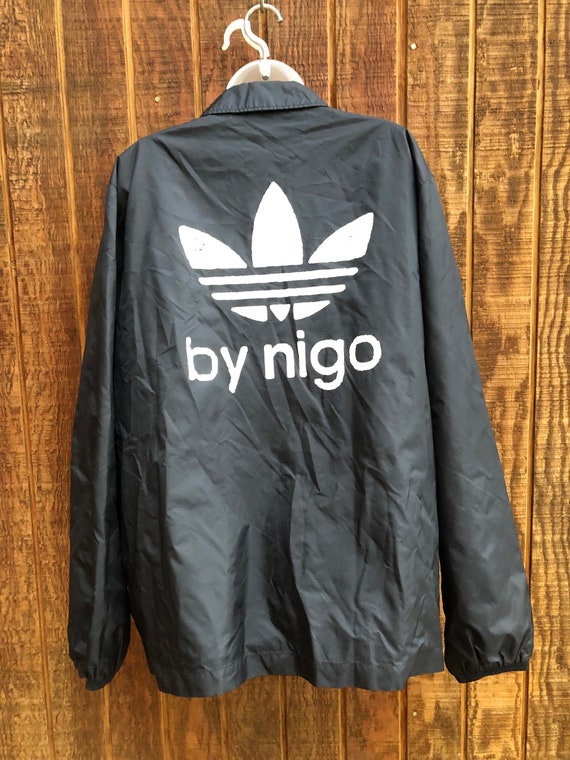 Adidas by Nigo windbreaker Jacket size large blac… - image 1