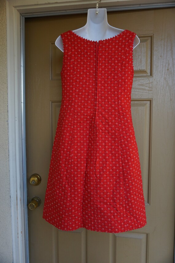 Quilted mini dress size medium textured handmade - image 9