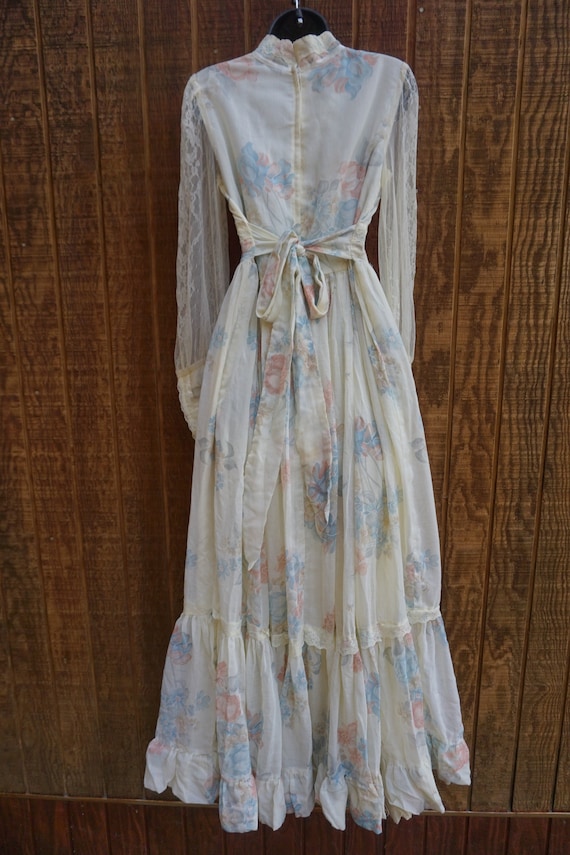 Gunne sax size 13 large prairie lace maxi dress - image 6