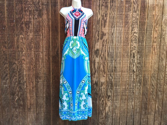 chinese dress ladies Summer Watercolor Floral Ruffle Maxi Dress