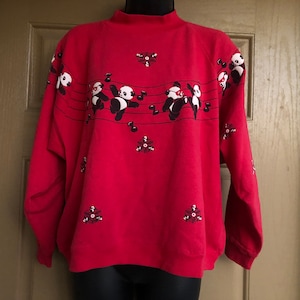 トップス vintage spumoni thrift find of the day🐱vintage spumoni cat crewneck🏆grail