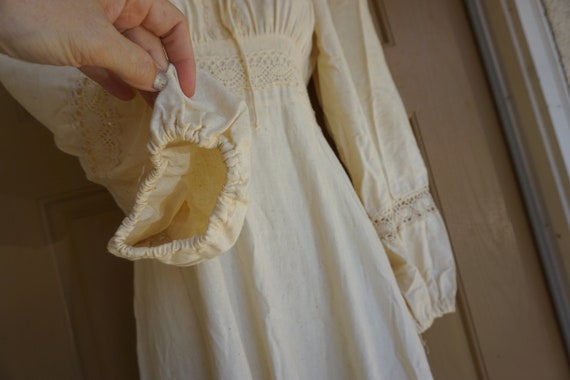 Gunne sax on or off the shoulder beige dress gown… - image 3