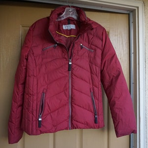 Andrew Marc Down waterfowl feather jacket coat womens size L Large insulated