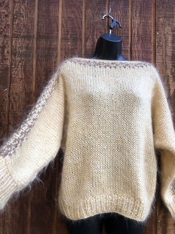 Vintage mohair sweater size medium oversize slouc… - image 5