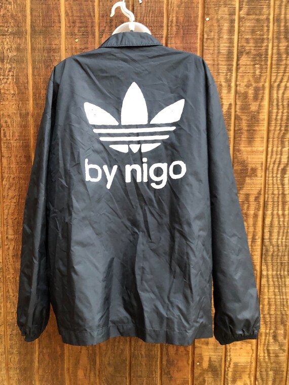 Adidas by Nigo windbreaker Jacket size large blac… - image 6