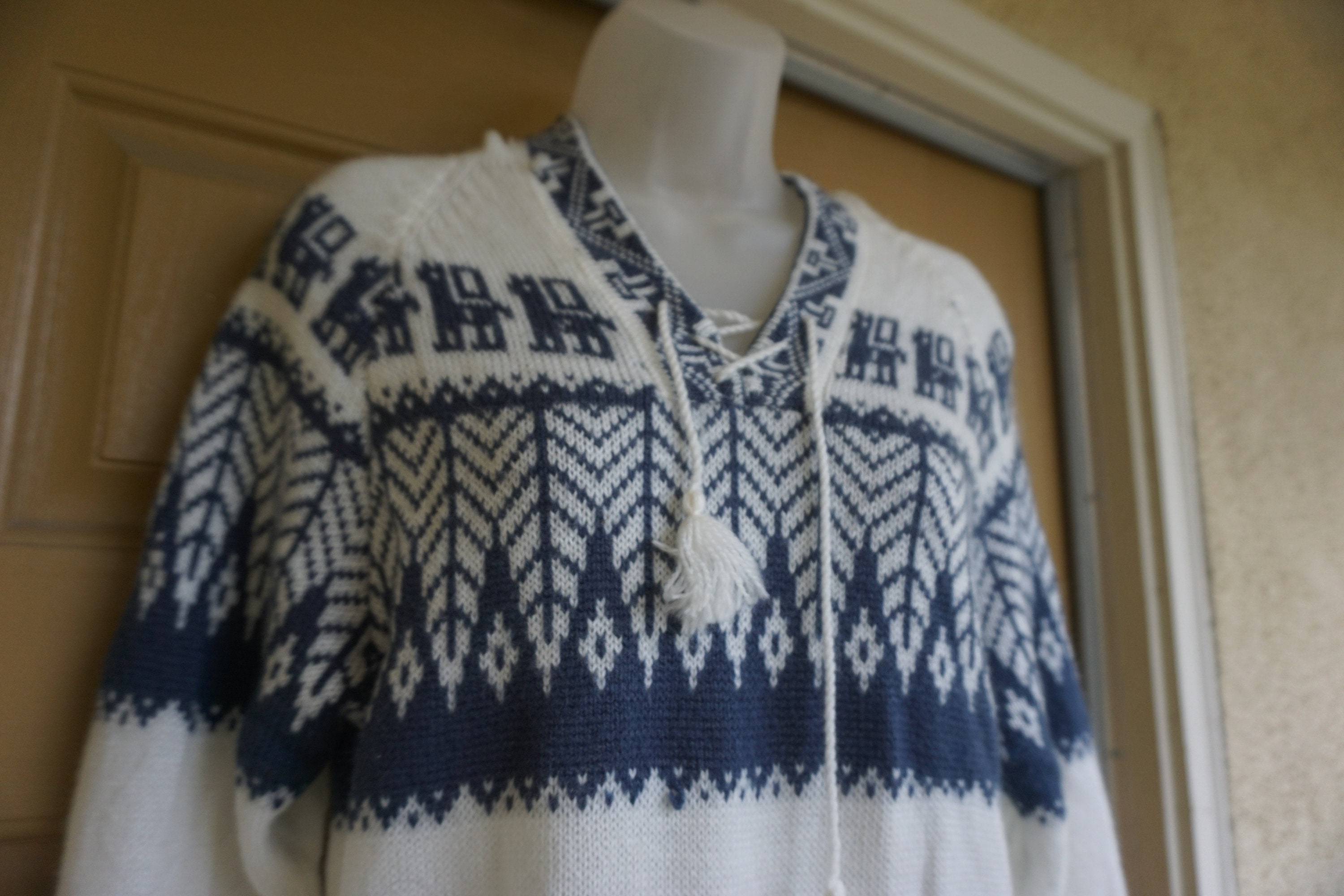 Llama Wool Sweater - Etsy