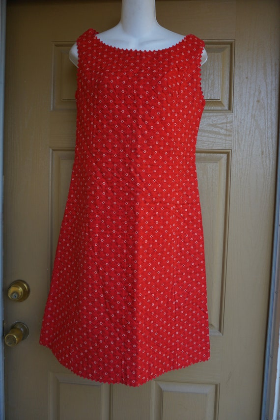 Quilted mini dress size medium textured handmade - image 4