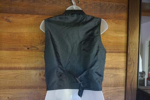 black suede leather vest top that snaps in the fr… - image 5