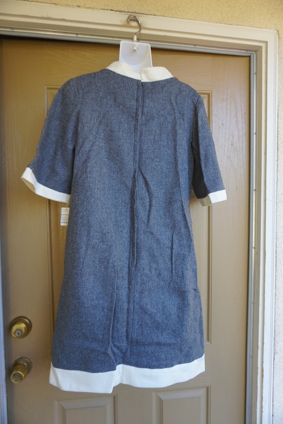 Vintage 1950s L size 12 dress 1950s mid century b… - image 4