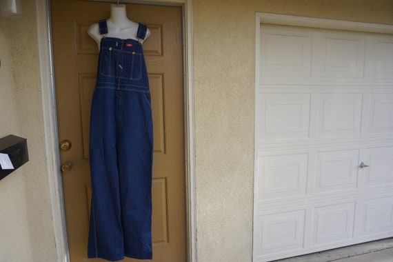 Vintage 90s blue denim Dickies overalls size 38 3