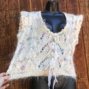 vintage mohair sweater 80s 90s 1980s 1990s pastel cute AF