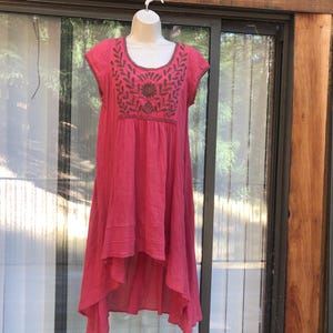 Free People sleeveless high low cut tank top size S small