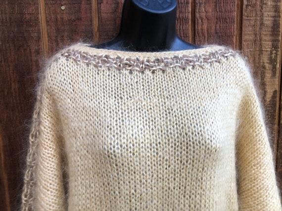 Vintage mohair sweater size medium oversize slouc… - image 3