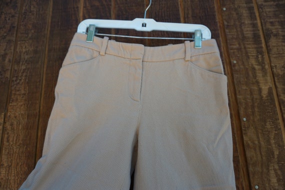 ALEXANDER MCQUEEN beige capri pants brown size 40… - image 1