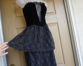 Gunne sax size 5 small strapless party dress 80s 1980s Jessica McClintock sweetheart neckline lace