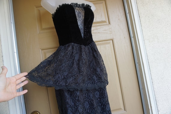 Gunne sax size 5 small  strapless party dress 80s… - image 1