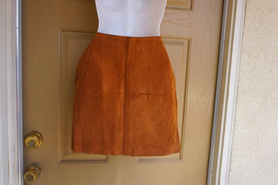 vintage 80s size 9 medium M Express suede leather… - image 4