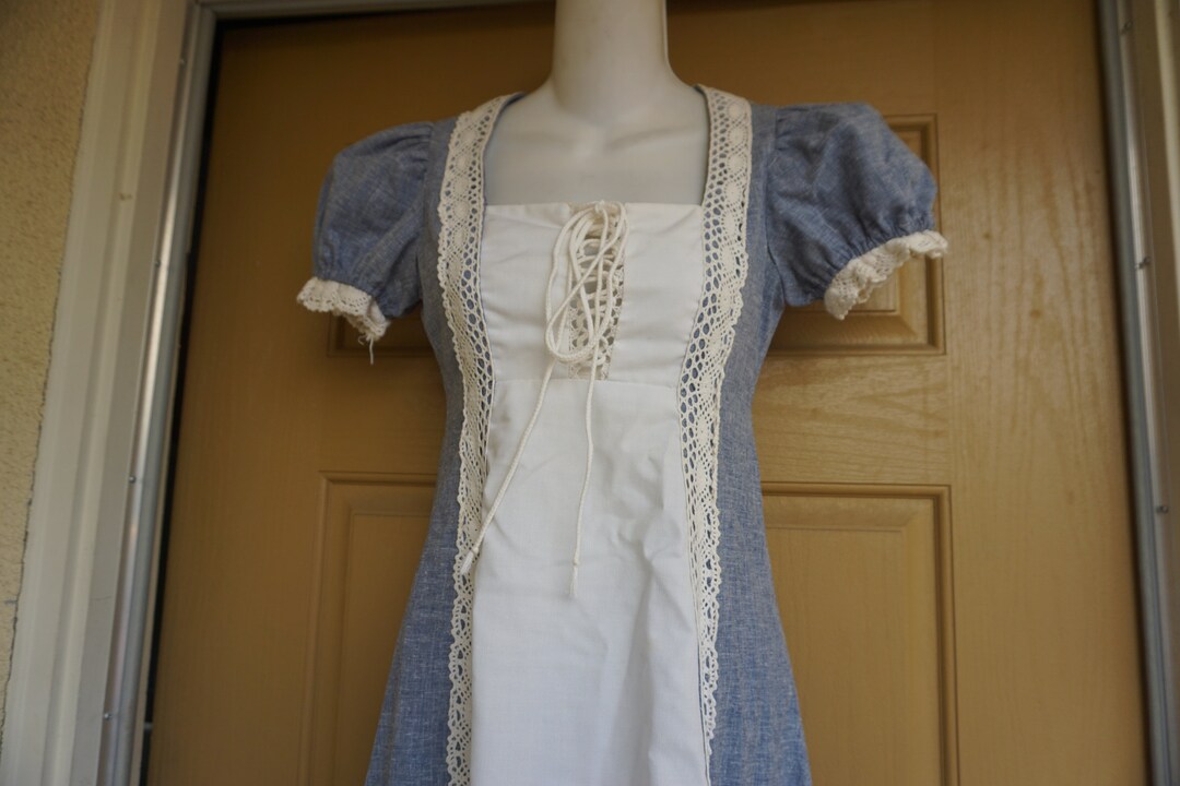 Gunne Sax Black Label Size 7 Fits Small Prairie Lace Maxi Dress Laces ...
