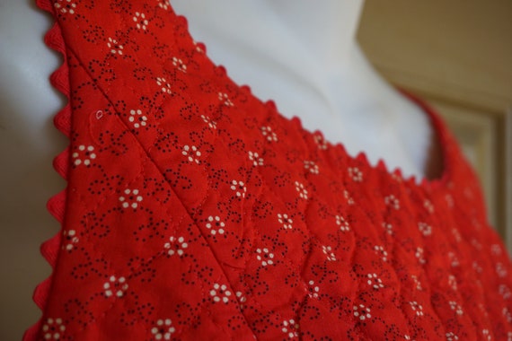 Quilted mini dress size medium textured handmade - image 3