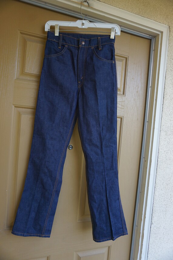 Levis XS 1970s women's ultra high waisted wide le… - image 4