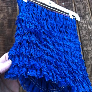 Vintage Blue size medium bloomers lace ruffle underwear