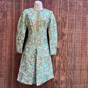 Maxi Dress Blue Gold - Etsy