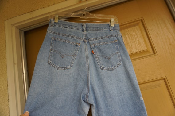 1970s women's levi ultra high waisted wide leg den
