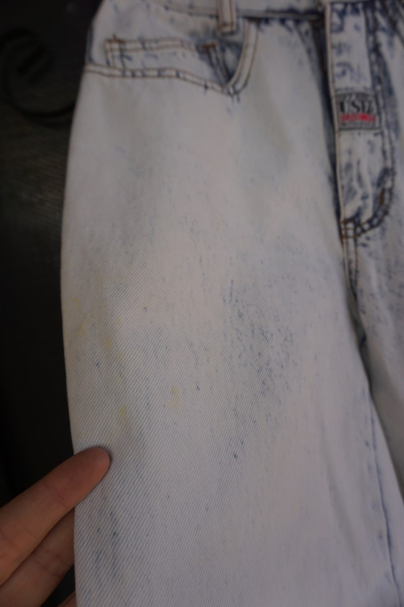 vintage "Get Used by Elie" bleach / acid wash washed… Gem