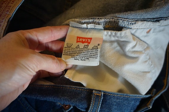 35 X 30 501's WPL 423 Levi's denim jeans size 35 … - image 9