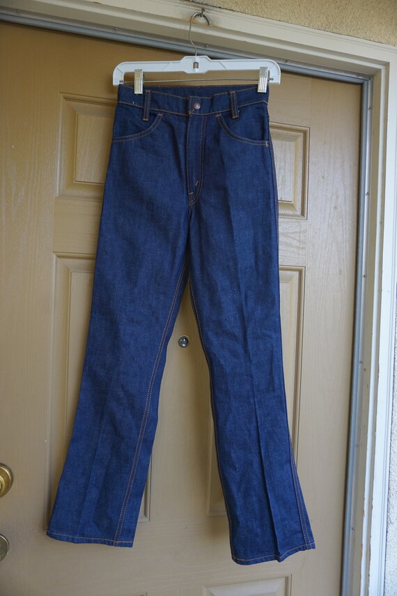 Levis XS 1970s women's ultra high waisted wide le… - image 2