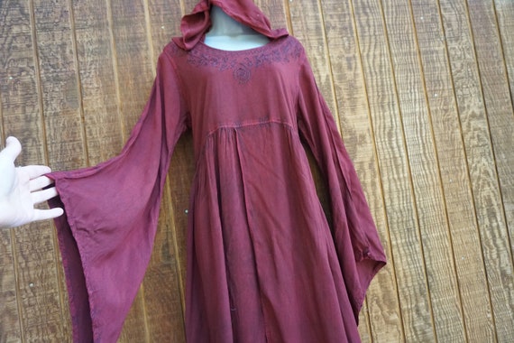 Witchy dress with oversize hood made by Holy Clot… - image 3