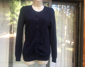 Pull Femme Bloomingdale’s Sutton Studio - 100% Laine Mérinos - Taille L - Cranberry - Occasion Très Bon État