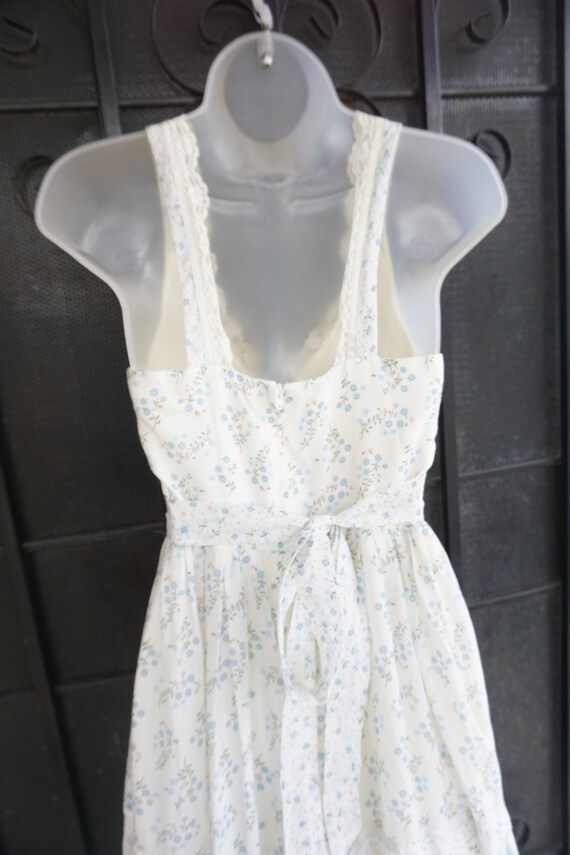 Gunne sax size 7 small prairie lace maxi dress corset… - Gem