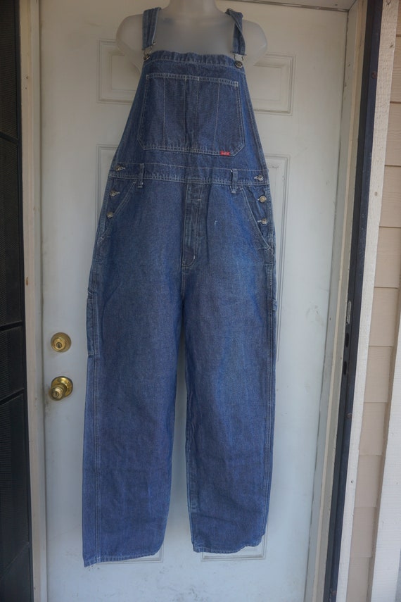 Vintage blue denim overalls by Webs size Medium - image 2