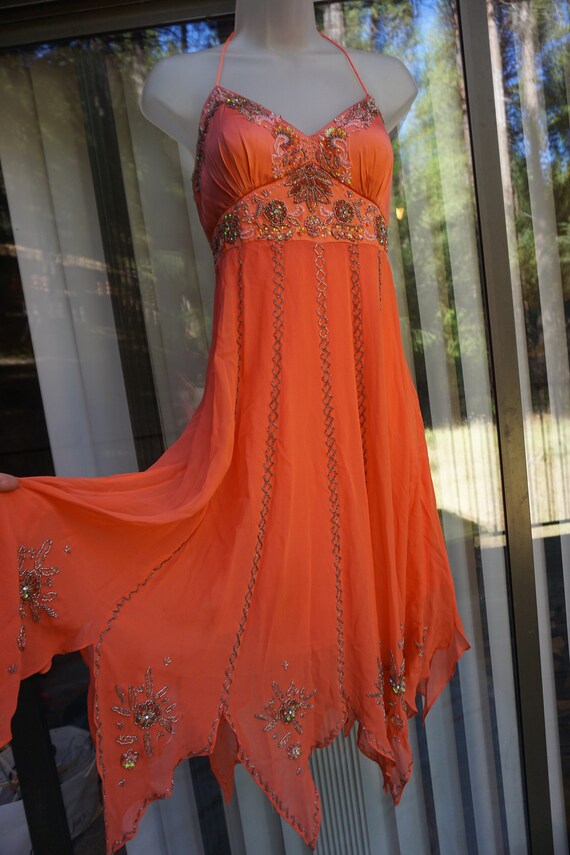 Sue Wong Size 10 Beaded Embroidered Dress Handkerchief - Etsy Norway