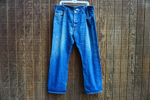 Levi's denim jeans 501 W42 X L30 501 - image 1