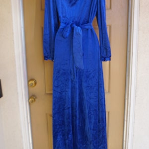 Db Boutique Designer Vintage 1970s Velvety Blue Playsuit Coverall ...