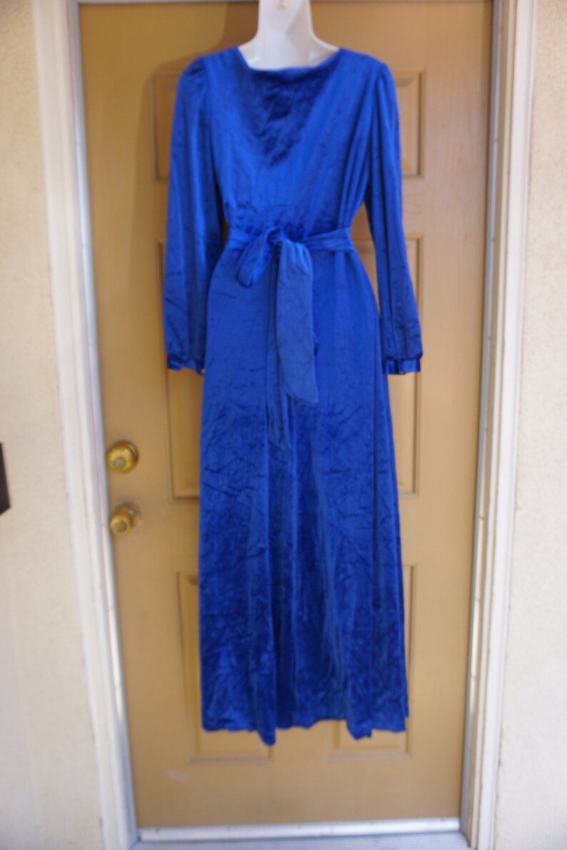 Db Boutique Designer Vintage 1970s Velvety Blue Playsuit | Etsy