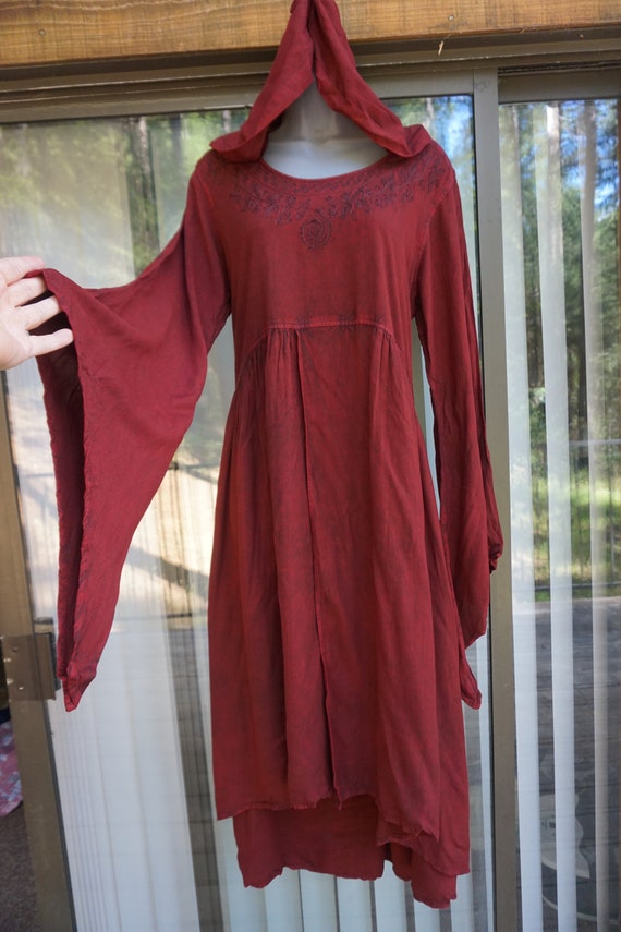 Witchy dress with oversize hood made by Holy Clot… - image 2