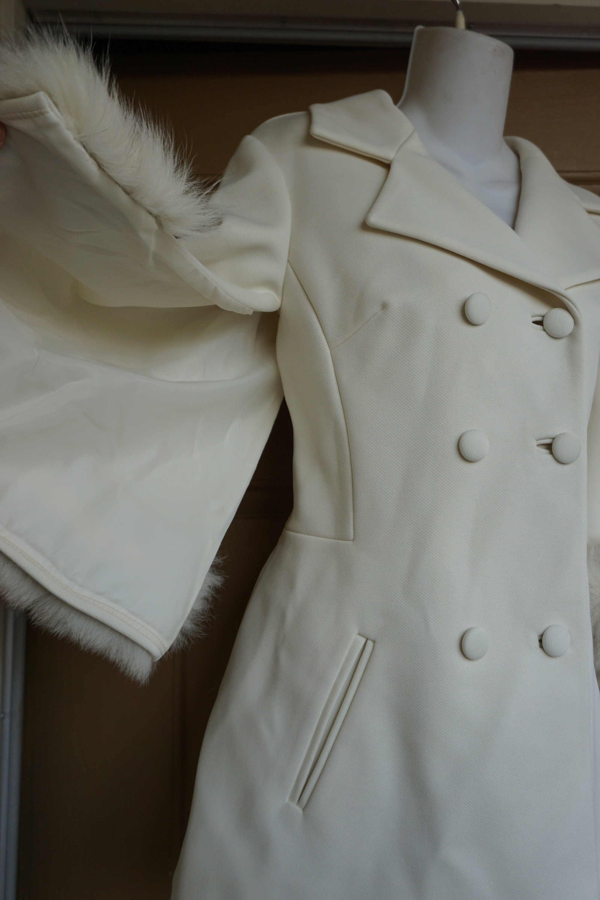 Lilli Ann Fur Trim Coat Jacket Designer Small Medium | Etsy