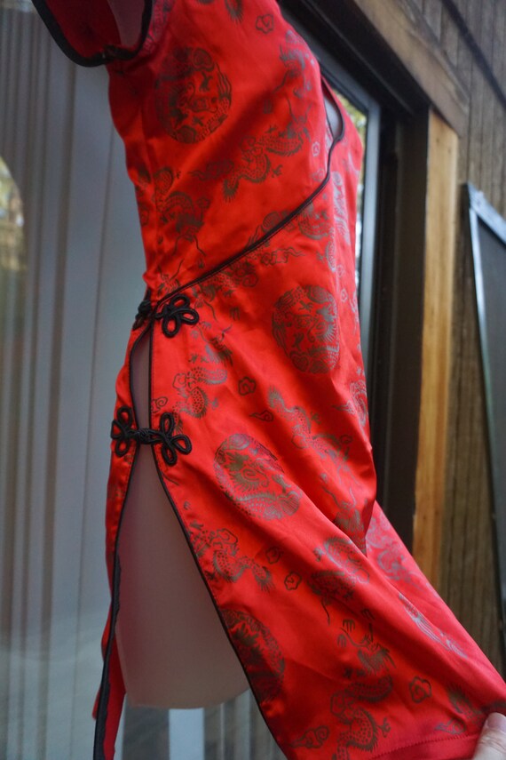 Robe Mini Noire Frederick's Of Hollywood Avec Broderie Fleurie Blanche - Taille 5 - Neuf étiquette